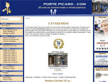 Tablet Screenshot of porte-picard.com